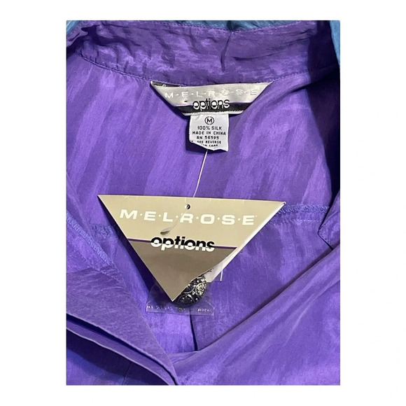 Vintage Sueded Silk Blouse by Melrose - Picture 3 of 5